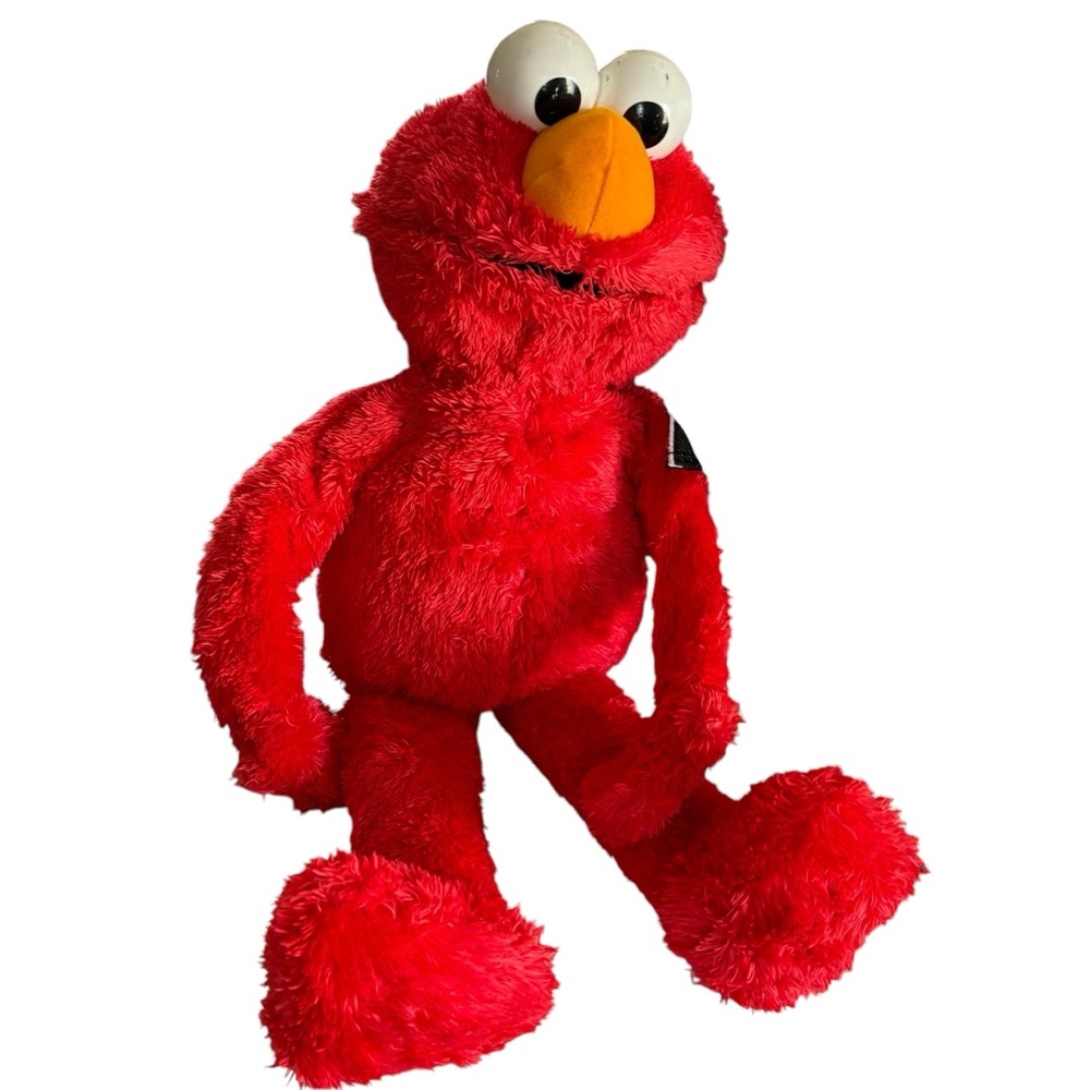 Sesame Street Hug Me Elmo Plush 22" inches 2012 Hasbro Talks/Sings EUC